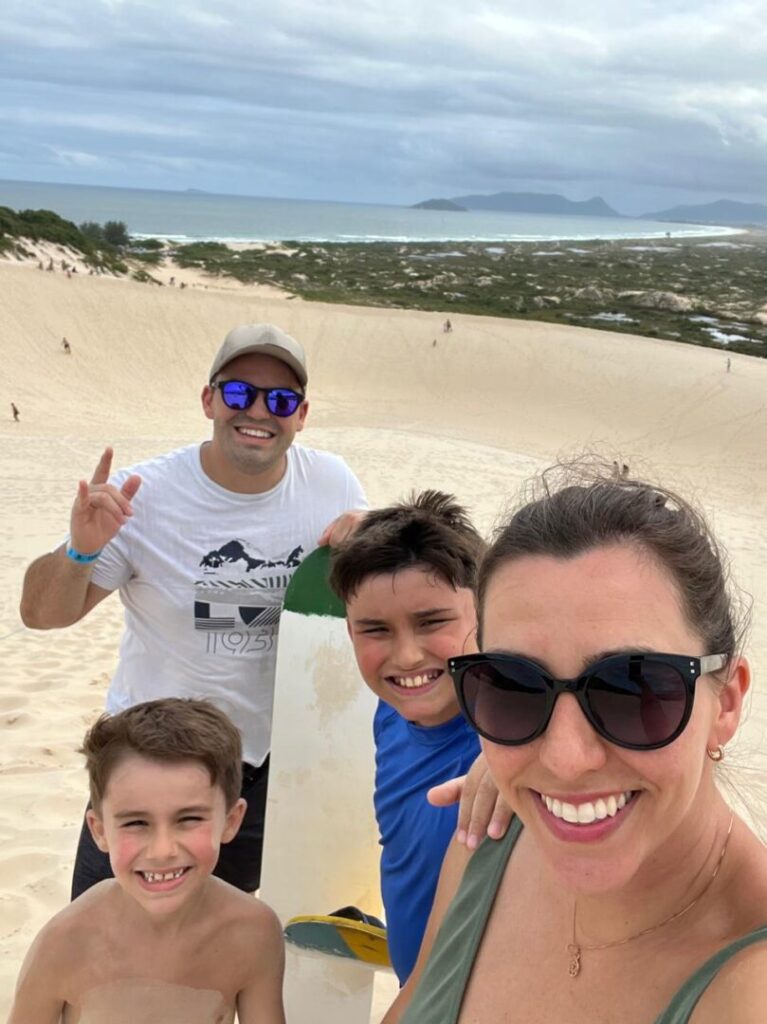 familia nas dunas
