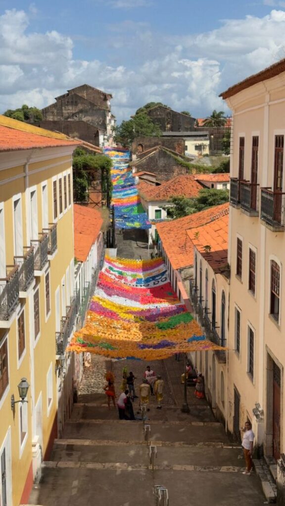 bandeirinhas do alto do centro histórico